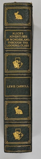 Carroll, Lewis – Alice's Adventures in Wonderland, ill. Tenniel, 1937, Bayntun and Riviere gilt crushed blue morocco with presentation to Group Captain R.W.G.Lywood, Empire Flying School, 1944